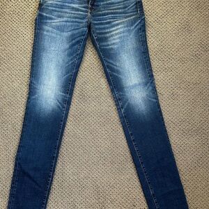 American Eagle Airflex+ Outfitters Dark Blue Skinny Jeans